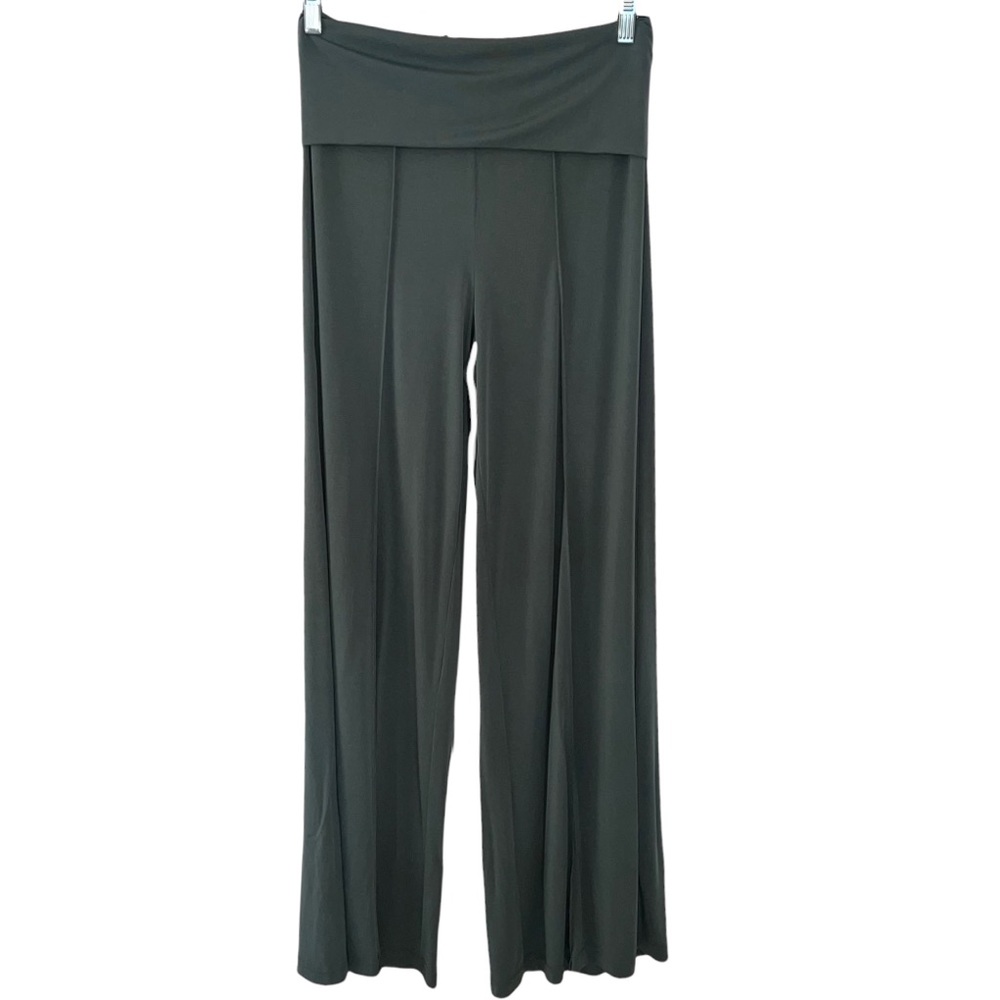 Lisa Rinna Collection Green Wide Leg Pants - Picture 3 of 7